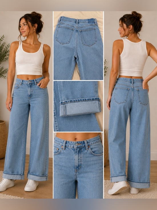 Abercrombie & Fitch Denim - Abercrombie & Fitch Light Wash Wide Leg Jeans